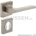 Intersteel Living 1715 deurkruk 1715 Ben op vierkant rozet 7 mm nokken met profielcilindergat plaatje chroom-nikkel mat 0019.171505