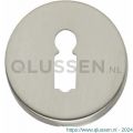 Intersteel Living 3186 sleutelplaatje kunststof verdekt diameter 49x7 mm messing nikkel mat 0019.318616