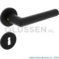 Intersteel Living 0055 deurkruk Broome op rozet diameter 50x7 mm met 7 mm nokken met sleutelplaatje zwart 0023.005503