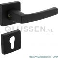 Intersteel Living 0057 deurkruk Moora op rozet 50x50x10 mm met 7 mm nokken met profielcilinderplaatje zwart 0023.005705