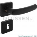 Intersteel Living 0059 deurkruk Denham op rozet 50x50x10 mm met 7 mm nokken met sleutelplaatje zwart 0023.005903