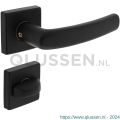 Intersteel Living 0059 deurkruk Denham op rozet 50x50x10 mm met 7 mm nokken met WC-sluiting 8 mm zwart 0023.005910
