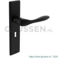 Intersteel Living 0201 deurkruk Banaan met schild 181x41x7 mm sleutelgat 56 mm mat zwart 0023.020124