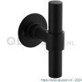 Intersteel Living 1671 gatdeel deurkruk T-model recht met ronde platte rozet 50x2 mm RVS-zwart 0023.167102A