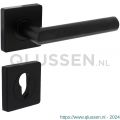 Intersteel Living 1707 deurkruk Bastian op rozet 55x55x10 mm met profielcilinderrozet zwart 0023.170705
