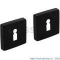 Intersteel Living 3093 sleutelplaatje kunststof verdekt met nokken vierkant 50x50x10 mm aluminium zwart 0023.309316