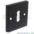Intersteel Living 3184 sleutelplaatje met nokken vierkant 55x55x8 mm messing zwart 0023.318416