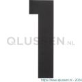 Intersteel Living 4021 huisnummer 1 XXL hoogte 500 mm RVS-mat zwart 0023.402121