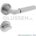 Intersteel Essentials 0379 deurkruk 0379 Bau-stil op rozet rond staal met 7 mm nok met WC 8 mm RVS 0035.037910