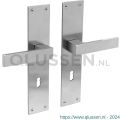Intersteel 0571 deurkruk Amsterdam met schild 250x55x2 mm sleutelgat 72 mm RVS 0035.057126