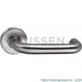 Intersteel Living 0573 gatdeel deurkruk Rond op rozet met ring met veer RVS 0035.057302A