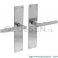 Intersteel Essentials 0583 deurkruk recht Hoek 90 graden met schild 250x55x2 mm blind RVS 0035.058311