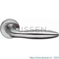 Intersteel Living 0587 gatdeel deurkruk Jupiter op rozet met ring met veer RVS 0035.058702A