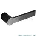 Intersteel Exclusives 0727 gatdeel deurkruk rechts Moors nummer 2 met rozet rond plat verdekt RVS-mat zwart 0035.072702A