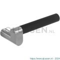 Intersteel Exclusives 0732 gatdeel deurkruk rechts Munnikhof Dock Black met rozet rond plat verdekt RVS 0035.073202A