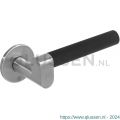 Intersteel Exclusives 0732 deurkruk Munnikhof Dock Black met ronde rozet diameter 52x5 mm geveerd RVS 0035.073202V