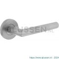 Intersteel Essentials 1012 deurkruk Hoek 90 graden op geveerde kunststof rozet met nokken diameter 55x8 mm RVS EN1906/3 0035.101202