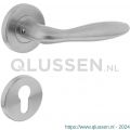 Intersteel Living 1013 deurkruk Jupiter op rond rozet met profielcilindergat plaatje RVS 0035.101305