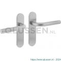 Intersteel Essentials 1226 deurkruk Recht basic op ovaal schild verdekt 170x40 mm blind RVS geborsteld 0035.122611