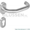 Intersteel Essentials 1236 deurkruk verkropt op rozet ovaal staal dubbel geveerd RVS met PC 0035.123605