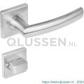 Intersteel 1248 deurkruk 1248 Blok op rozet vierkant met WC 8 mm RVS 0035.124810