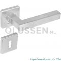 Intersteel Living 1249 deurkruk Vierkant op rozet vierkant met sleutelgat plaatje RVS 0035.124903