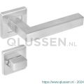 Intersteel Living 1249 deurkruk Vierkant op rozet vierkant met WC 8 mm RVS 0035.124910