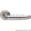 Intersteel Living 1282 gatdeel deurkruk rechts sabel op rond rozet staal met 7 mm nok RVS 0035.128202A