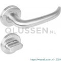 Intersteel Living 1282 deurkruk Sabel op rond rozet staal met 7 mm nok met WC 8 mm RVS 0035.128210