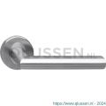 Intersteel Living 1283 gatdeel deurkruk links Girona op rond rozet staal met 7 mm nok RVS 0035.128302B