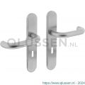 Intersteel Living 1295 deurkruk 1295 Rond op verdekt schild sleutelgat 56 mm met nokken 7 mm RVS EN 1906/4 klein krukgat 0035.129524