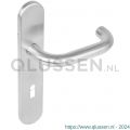 Intersteel Living 1295 deurkruk 1295 Rond op verdekt schild sleutelgat 72 mm met nokken 7 mm RVS EN 1906/4 klein krukgat 0035.129526