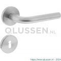 Intersteel Essentials 1316 deurkruk Recht op rozet 55 mm plus 7 mm nokken met sleutelgat plaatje RVS EN 1906/4 0035.131603