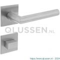 Intersteel Essentials 1850 deurkruk Hoek 90 graden vastdraaibaar geveerd op vierkante magneet rozet met WC 7 mm RVS 0035.185009