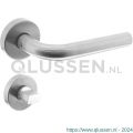 Intersteel Living 1952 deurkruk recht met geveerde rozet met WC 8 mm ATP RVS 0035.195210