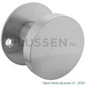 Intersteel Essentials 2165 knop plat vast op platte rozet diameter 50x2 mm met M4 bevestiging en stift RVS 0035.216554