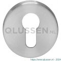 Intersteel Living 3464 profielcilinderplaatje kunststof verdekt met nokken diameter 55x8 mm circulair geborsteld RVS 0035.346417