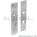 Intersteel 3963 SKG3 veiligheids schilden rechthoekig doorgaand profielcilindergat 92 mm met kerntrek beveiliging RVS 0035.396349