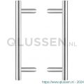 Intersteel Essentials 4329 deurgrepen per paar T-schuin 600x90x30 mm hart op hart 400 mm RVS 0035.432932