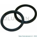 Intersteel 9971 nylon ring 18 mm plat zwart 0099.997162