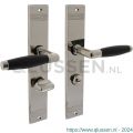 Intersteel Living 0238 deurkruk Ton basic met schild groef 235x43x5 mm WC 63/8 mm nikkel-ebbenhout 1218.023865
