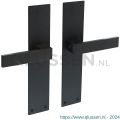 Intersteel Living 0571 deurkruk Amsterdam met langschild 250x55x2 mm blind RVS-zwart 1223.057111