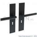 Intersteel Living 0583 deurkruk Jura met langschild 250x55x2 mm SL 56 mm RVS-zwart 1223.058324