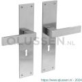 Intersteel Essentials 0571 deurkruk Amsterdam met schild 250x55x2 mm sleutelgat 56 mm RVS 0035.057124