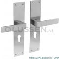 Intersteel Essentials 0571 deurkruk Amsterdam met schild 250x55x2 mm profielcilindergat 55 mm RVS 0035.057129
