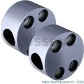 SecuBar barrière-stang aluminium steunen op de dag aluminium geanodiseerd set 2 stuks 2010.355.066