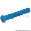 GB 34118 kraagplug voor kopgevelanker diameter 4 mm 40x6 mm blauw nylon 34118.1000