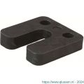 GB 34850 hogedrukplaat met sleuf 10 mm 70x70 mm zwart ABS in zakverpakking 34850.B004