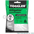Toggler A6-6 Alligator muurplug zonder flens A6 diameter 6 mm zak 6 stuks 91110130