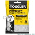 Toggler AF5-20 Alligator plug met flens AF5 diameter 5 mm zak 20 stuks wanddikte > 6,5 mm 91110200